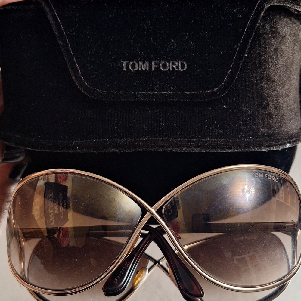 Tom Ford Brown and Gold Luxury Sunglasses